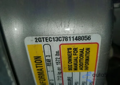 2008 GMC Sierra C1500 из США, поврежденный, VIN 2GTEC13C781148056